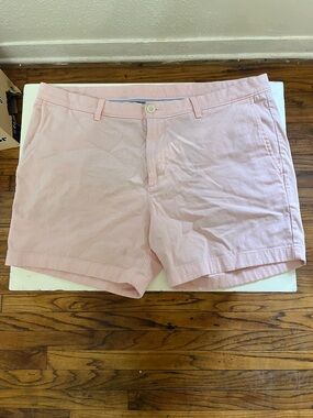 Roundtree & Yorke Light Pink Cotton Bermuda Shorts
